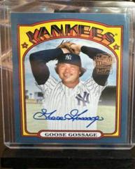 Goose Gossage [Blue] Baseball Cards 2022 Topps Archives 1972 Fan Favorites Autographs Prices