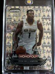 Zion Williamson #M16 Basketball Cards 2022 Panini Prizm Monopoly Money White Prices