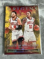 DeMar DeRozan, Zach LaVine [Gold] #8 Basketball Cards 2022 Panini Origins Roots Of Greatness Prices