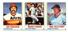 Joe Ferguson, Mickey Rivers, Paul Splittorff [Hand Cut Panel] Baseball Cards 1978 Hostess Prices