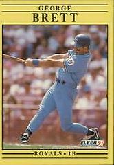 George Brett #552 Baseball Cards 1991 Fleer Prices