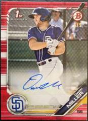 Owen Miller [Red] #PA-OM Baseball Cards 2019 Bowman Prospect Autographs Prices