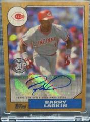 Barry Larkin [Maple Wood] #1987A-BL Baseball Cards 2017 Topps 1987 Autographs Prices