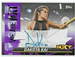Dakota Kai [Purple] Wrestling Cards 2021 Topps WWE We Are NXT Autographs Prices