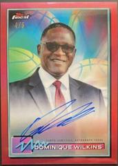 Dominique Wilkins [Red Refractor] Basketball Cards 2021 Topps Finest Autographs Prices