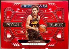 Trae Young [Red Flood] #11 Basketball Cards 2021 Panini Obsidian Pitch Black Prices