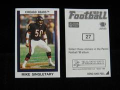 Mike Singletary #27 Football Cards 1989 Panini Sticker Prices