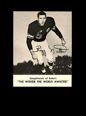 Buzz Nutter Football Cards 1962 Kahn's Wieners Prices