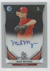 Mike Mayers [Chrome] #MM Baseball Cards 2014 Bowman Prospect Autograph Prices