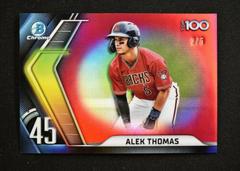 Alek Thomas [Red] #BTP-45 Baseball Cards 2022 Bowman Scouts' Top 100 Prices