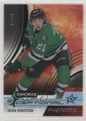 Jason Robertson [Black] Hockey Cards 2021 Upper Deck Synergy Exceptional Phenoms Prices