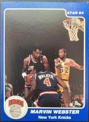 Marvin Webster #71 Basketball Cards 1983 Star Prices