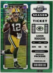 Aaron Rodgers [Green Pulsar] #23 Football Cards 2022 Panini Contenders Optic Prices