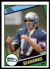 Dave Krieg Football Cards 1984 Topps Prices