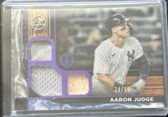 Aaron Judge [Purple] #TTR-AJ Baseball Cards 2022 Topps Tribute Triple Relics Prices