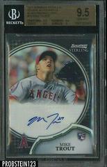 Mike Trout [Black Refractor] Baseball Cards 2011 Bowman Sterling Rookie Autographs Prices