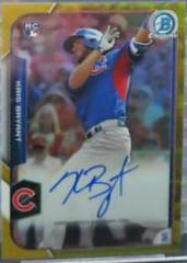 Kris Bryant [Gold Refractor] #KB Baseball Cards 2015 Bowman Chrome Autograph Rookies Prices