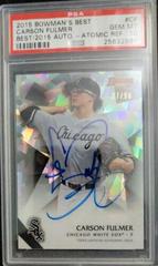 Carson Fulmer [Atomic Refractor] Baseball Cards 2015 Bowman's Best of Autographs Prices