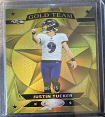 Justin Tucker [Gold] #GT-9 Football Cards 2023 Panini Certified Gold Team Prices