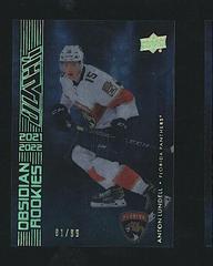Anton Lundell [Gold] Hockey Cards 2021 SPx UD Black Obsidian Rookies Prices