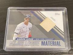 Aaron Judge [Black] Baseball Cards 2024 Topps Major League Material Prices