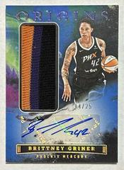 Brittney Griner [Blue] #JA-BGN Basketball Cards 2023 Panini Origins WNBA Jersey Autographs Prices