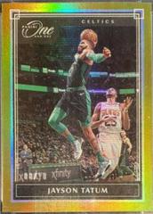Jayson Tatum [Gold] #32 Basketball Cards 2019 Panini One and One Prices