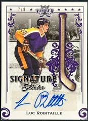Luc Robitaille [Platinum] Hockey Cards 2021 Leaf Lumber Signature Sticks Prices