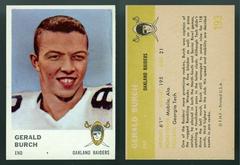 Gerald Burch Football Cards 1961 Fleer Prices