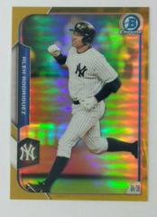 Alex Rodriguez [Gold Refractor] #156 Baseball Cards 2015 Bowman Chrome Prices
