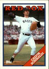 Calvin Schiraldi Baseball Cards 1988 Topps Prices