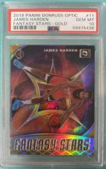 James Harden [Gold] #11 Basketball Cards 2019 Panini Donruss Optic Fantasy Stars Prices