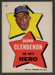 Donn Clendenon Is [My Hero] Baseball Cards 1967 Topps Pirates Stickers Prices