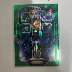 Sabrina Ionescu [Green Ice] Basketball Cards 2022 Panini Prizm WNBA Far Out Prices