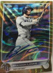 Brandon Lowe [Gold Wave] #CVA-BL Baseball Cards 2022 Topps Chrome Veteran Autographs Prices