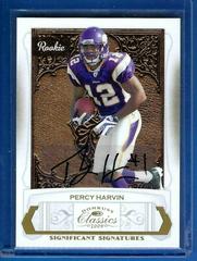 Percy Harvin [Significant Signatures Gold] #232 Football Cards 2009 Panini Donruss Classics Prices