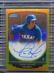 Jorge Alfaro [Gold Refractor] Baseball Cards 2013 Bowman Chrome Prospect Autograph Prices