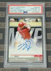Mike Trout [Autograph] Baseball Cards 2019 Topps Now Award Winners Prices