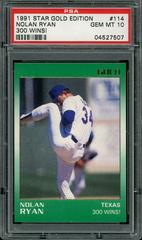 Nolan Ryan [300 Wins!] Baseball Cards 1991 Star Gold Edition Prices