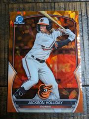 Jackson Holliday [Orange Sapphire] #BDC-118 Baseball Cards 2023 Bowman Draft Chrome Sapphire Prices