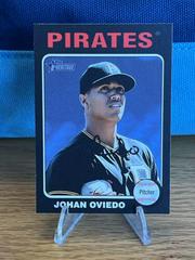 Johan Oviedo [Black Border] #104 Baseball Cards 2024 Topps Heritage Prices