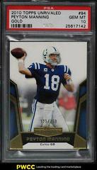 Peyton Manning [Gold] #94 Football Cards 2010 Topps Unrivaled Prices