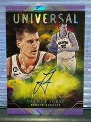 Nikola Jokic [Purple FOTL] #17 Basketball Cards 2023 Panini Origins Universal Autograph Prices