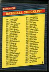 Checklist 547-653 Baseball Cards 1986 Donruss Prices