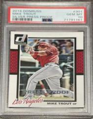 Mike Trout [Silver Press Proof] #301 Baseball Cards 2014 Donruss Prices