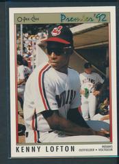 Kenny Lofton #72 Baseball Cards 1992 O Pee Chee Premier Prices