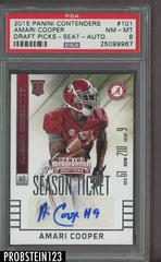 Amari Cooper [Section Autograph Playoff Ticket] #101 Football Cards 2015 Panini Contenders Draft Picks Prices