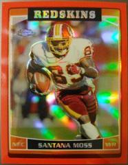Santana Moss [Red Refractor] Football Cards 2006 Topps Chrome Prices