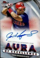 Ivan Rodriguez Baseball Cards 2022 Topps Finest Aura of Excellence Autographs Prices