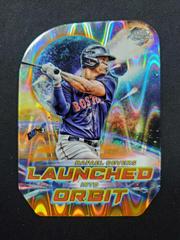 Rafael Devers [Orange Galactic] Baseball Cards 2023 Topps Cosmic Chrome Launched Into Orbit Prices